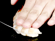 shrimp cuting
